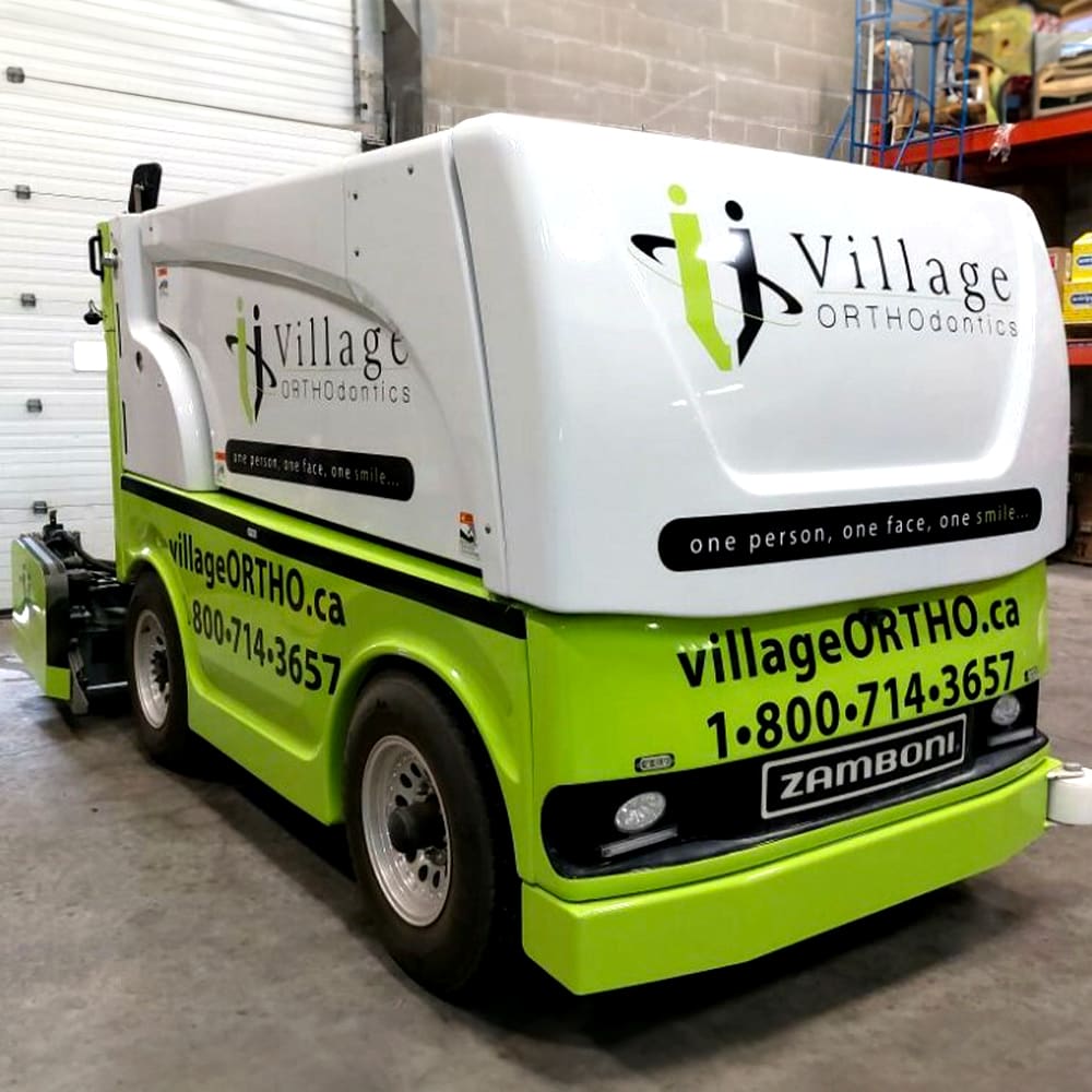 Village Orthodontics Sponsors Zamboni at the Gale Center